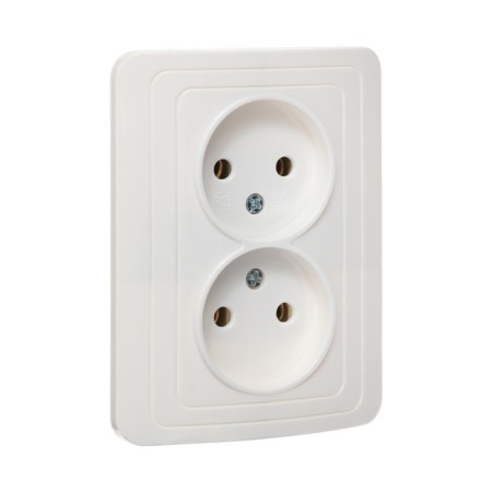 Double Luazon Lighting "Orion", 10 A, hidden, without salary, white-1