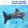 Shark "White", radio -controlled, floats, works from the battery, the color is gray