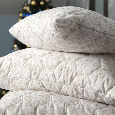 Bamboo pillow+latex 50x68cm, high, bamboo. fiber/natures. Latex, TIK, PE100%-1