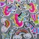Plastic sticker "Unicorns/zebra" convex with gold stroke MIX 28x11 cm