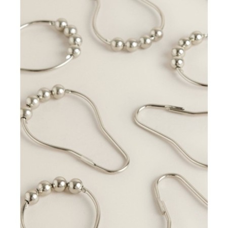 A set of hooks for curtains of the share, 12 pcs, chrome color-5