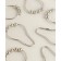 A set of hooks for curtains of the share, 12 pcs, chrome color