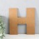 Panel letter "H" 19x20 cm, white