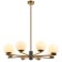 SHARO 8XE27 40W rush chandelier, size 85x85x56.5-96.5 cm, bronze color