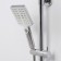 Shower system Wasserkraft A11301, tropical shower, thermostat, hand watering can, chrome