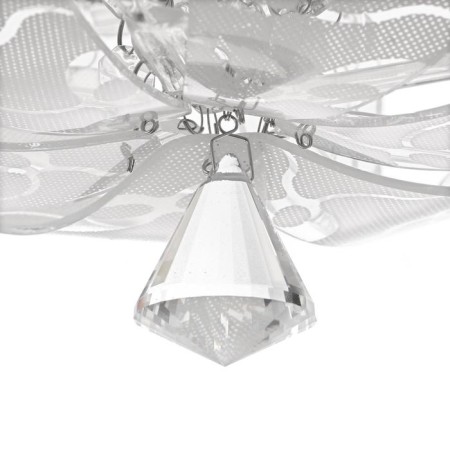 Economic light chandelier with PDU 33101/3 3x40W E27, LED backlight, chrome, 40x40x19 cm-6