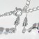 Set 2 objects: earrings, necklace "Light flirting", rhombics, color mix, 45 cm