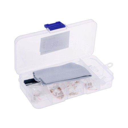 A set of tools for repairing glasses, 150 screws, pads, 3 screwdrivers, forceps, napkin-5