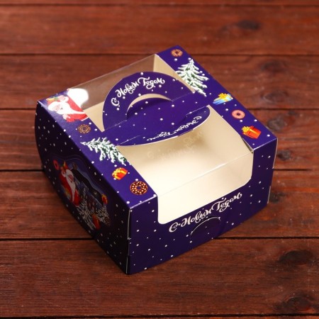 Bearbox under the Bento-Port with the New Year's Eve window, 14 x 14 x 8 cm-1