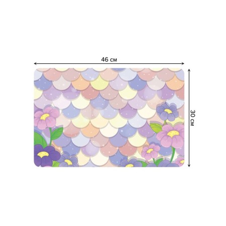 A set of napkins for setting the Tale Polyana table, rectangular, rounded edges, size 30x46 cm, 4 pcs-2