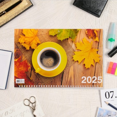Quarterly calendar, Coffee - 2 "2025, 69 x 31 cm-1