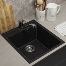 Kitchen carrier from the stone Uperwood Econ UPD-404, 004, rectangular, color 004 black matte 1030245