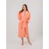 Women's bathrobe, with a shack, size 56-58, peach color