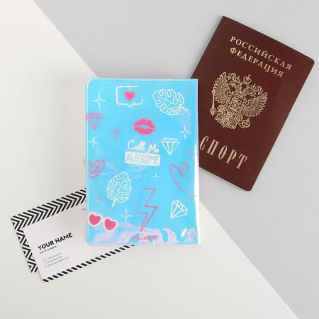 Holographic passport cover "Instanced"-4