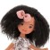Soft doll "Tina in a pink dress with sequins", 32 cm