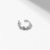 Piercing in the ear (Helix) "Knot", D = 8 mm, silver color