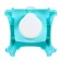 Pot children's "duckling" light turquoise / white 310x295x280mm