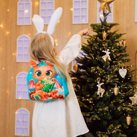 Baby backpack "Dragon smile", p. 24 × 24 cm-6