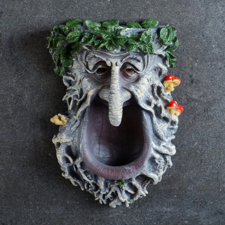 Suspending decor-feed for birds "goblin", polystone, 23cm, gray, good souvenirs, street souvenirs-2
