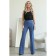 Female trousers, size 44, blue color