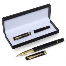 Handle Gift Roller, in the leatherette case, the case is black, gold