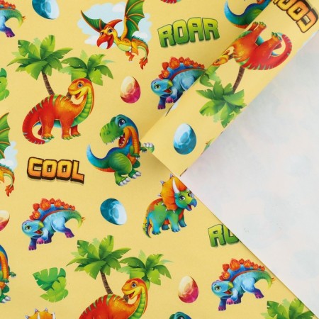 Paper Glossy Paper "Dinosaurs", 70 x 100 cm