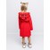 Baby robe, height 116 cm, red color
