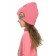 Hat for girls, size 48-50, pink color