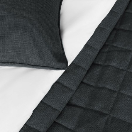 Set "Jerry": a blanket 230 x 250 cm, pillowcase 45 x 45 cm - 2 pcs, color wet asphalt-3