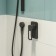 Connection for shower hose IDDIS 004BL00I62, 64 x 49 mm, black