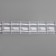 Curtain tape, organza, 3 cm, 6 ± 1 m, transparent/white color