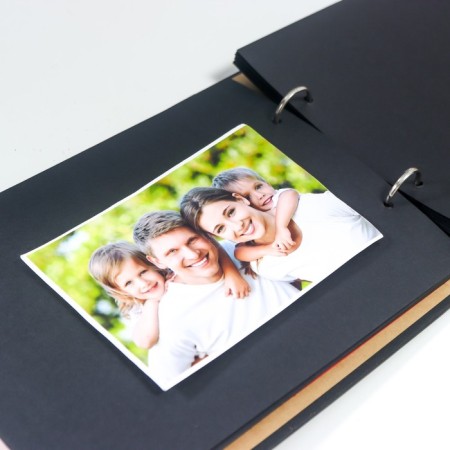 Photo album 30 sheets "Red Heart on Black" 19.5x26.5 cm-6