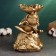 Steam for the little things "Frog on the stump" 25cm, bronze