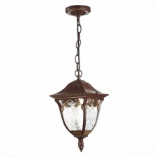 Светильник уличный подвесной St Luce. SL083.703.01. Chiani. 1х60 Вт, E27, 17,6х17,6х34 см, цвет кофейный