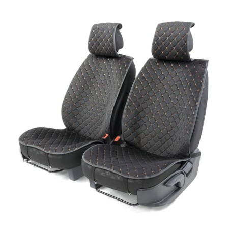 Front seats Car Performance, 2 pcs, alcantara, rhombus, black-beige