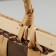 Wicker basket, 32 x 12 x 12.5/25.5 cm, sequoia
