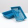 Deep toilet with a mesh of 36 x 25 x 9 cm, blue