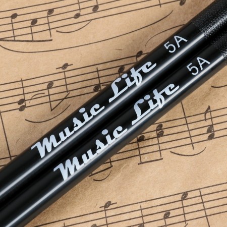 Drum sticks Music Life, 5A, nylon, black-1