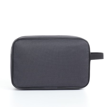Cosmetic bag with lightning, black/gray color-1