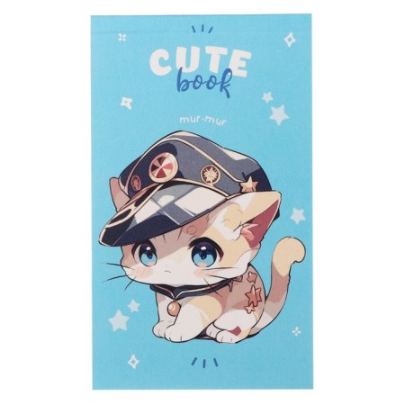 Notepad A7, 48 sheets in a cage on the gluing Cute Anime, covered cardboard, mix-4