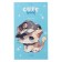 Notepad A7, 48 sheets in a cage on the gluing Cute Anime, covered cardboard, mix
