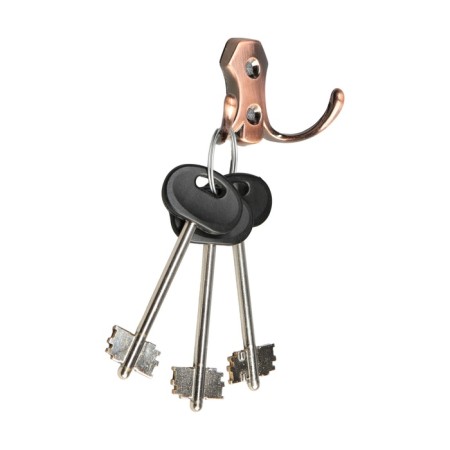 Hook furniture tundra TKD007, two -rod, copper, 4 pcs TMP-1