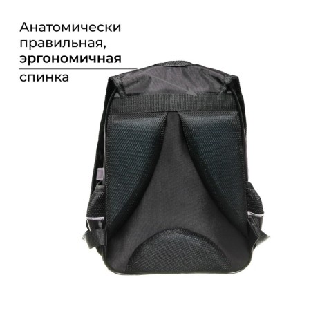 School backpack, 37 x 26 x 13 cm, ergonomic back, calligrata orth "Cool cat"-3