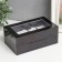 Casket Plastic for clock 2 compartments and jewelry "Black Python" 7x10.5x17.5 cm