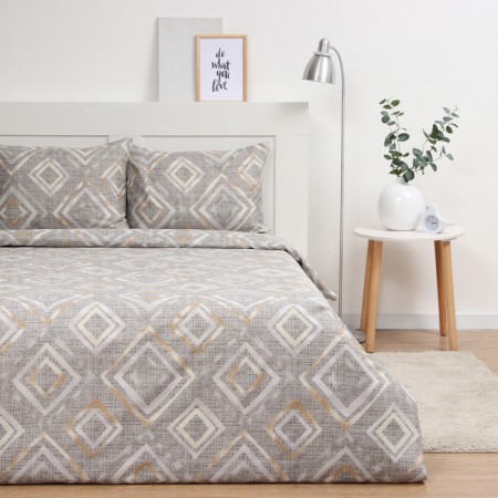 Bed linen 2 joint venture and I "rhombus" 173*215cm, 175*214cm, 50*70cm-2pcs, 60g/m2, microfiber