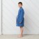 Wafel children's robe I "BOHO" R.34 (122-128 cm) col. Blue, 100%HL, 290 g/m2