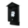 Mailbox with a lock, vertical, "house", black