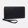 Women's wallet on magnets, black color