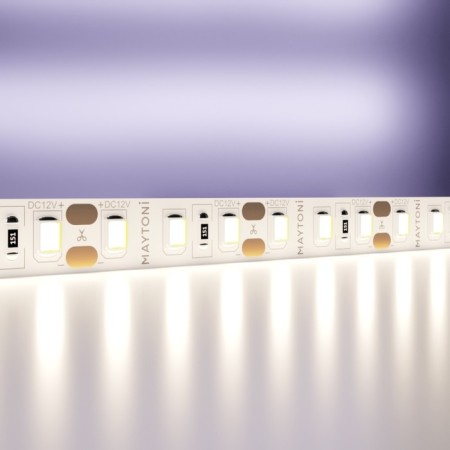 LED tape Maytoni, 12V, IP20, 2835, 14.4W/m, 4000K, 5 m, monochrome glow