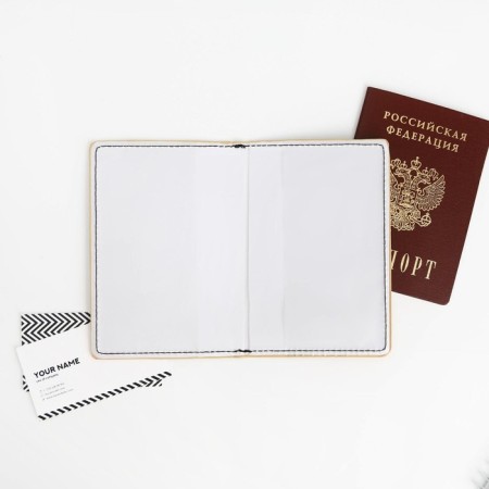 Set "Girl": cover for PVC passport, keychain and pen Plastic-7